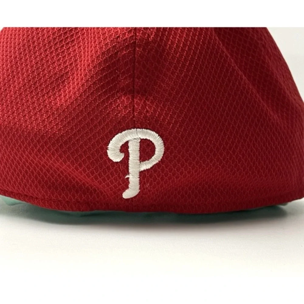 New Era 39 Thirty Philadelphia Phillies Baseball Cap Hat Child-Youth Red Logo‎